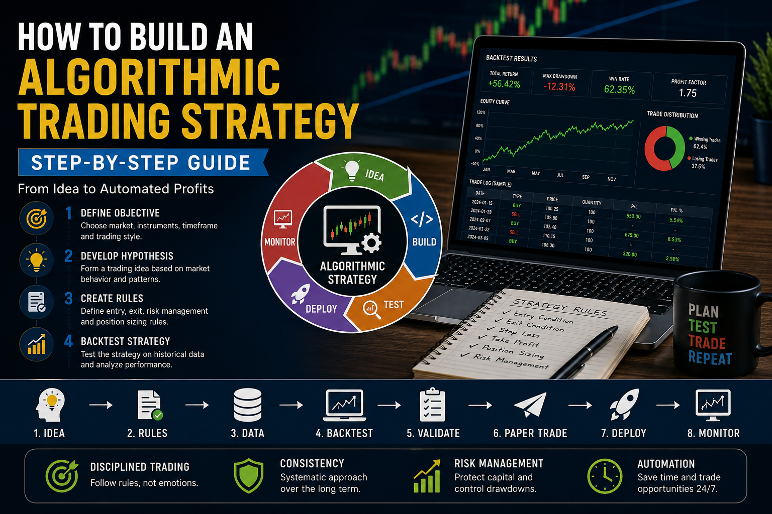 How to Build an Algorithmic Trading Strategy: A Step-by-Step Guide